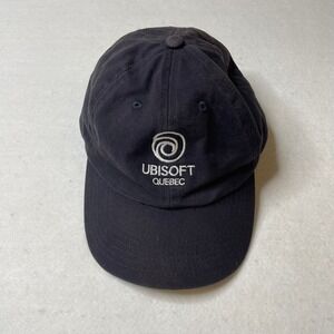 Ubisoft Quebec Hat Cap Black Logo Embroidered Adjustable Baseball Men